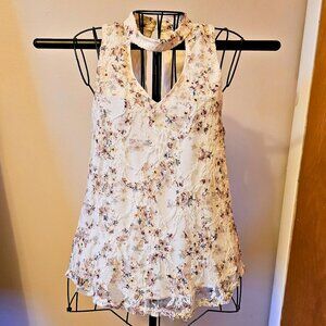 Sleeveless Floral Top